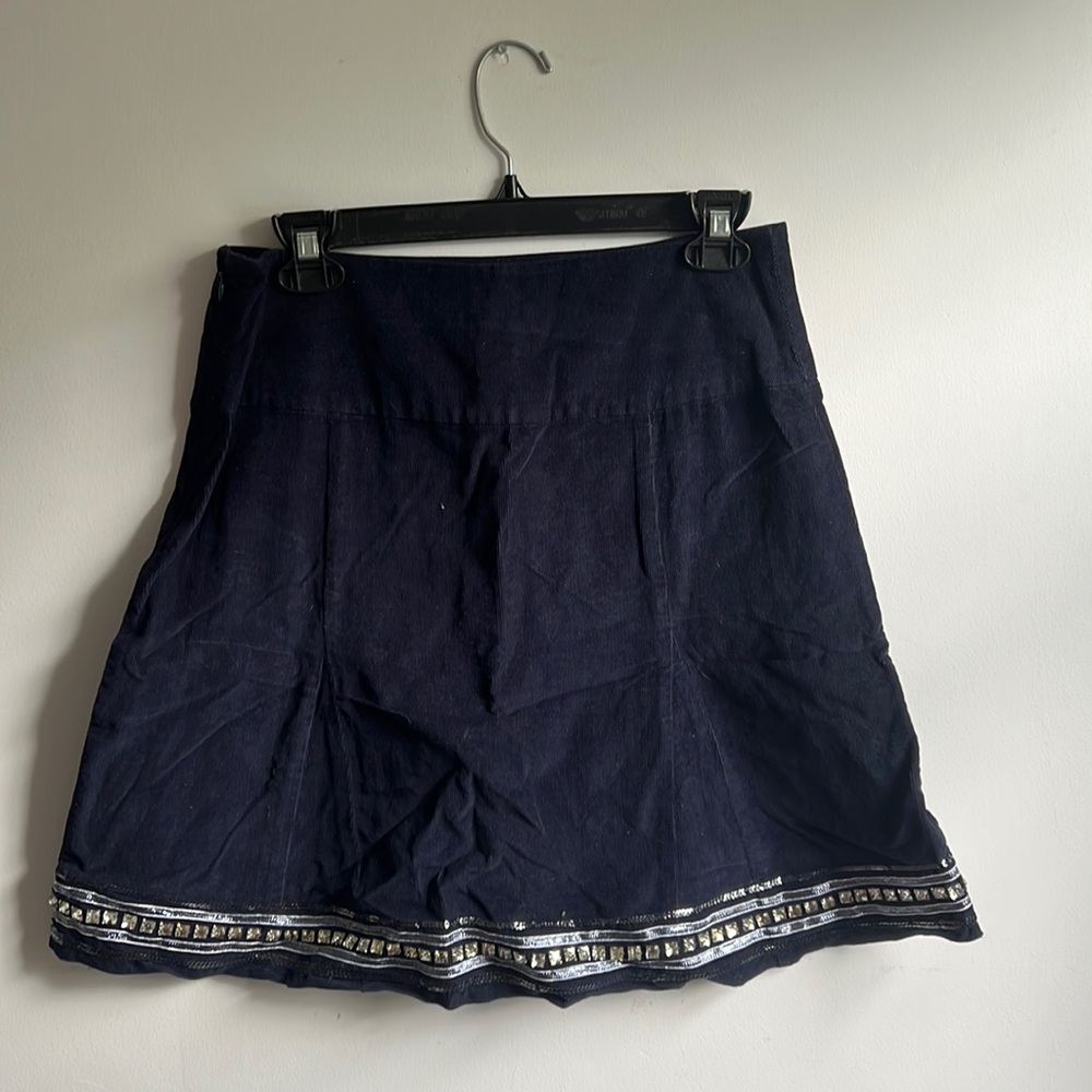 American eagle outfitters size 0 navy jeweled skirt